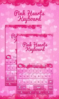 Pink Hearts Keyboard android App screenshot 4